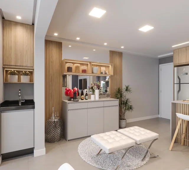 Apartamento em Florianópolis: cozinha compacta (projeto)